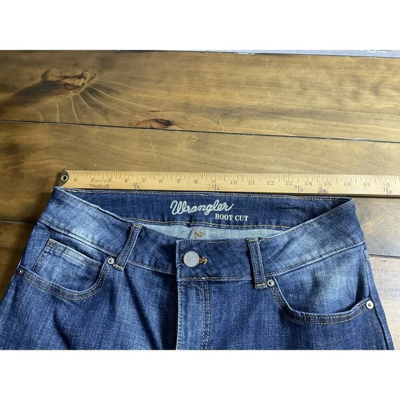 Wrangler Bootcut Blue Jeans Women's Size 11x32 09MWZAH - Picture 7 of 9